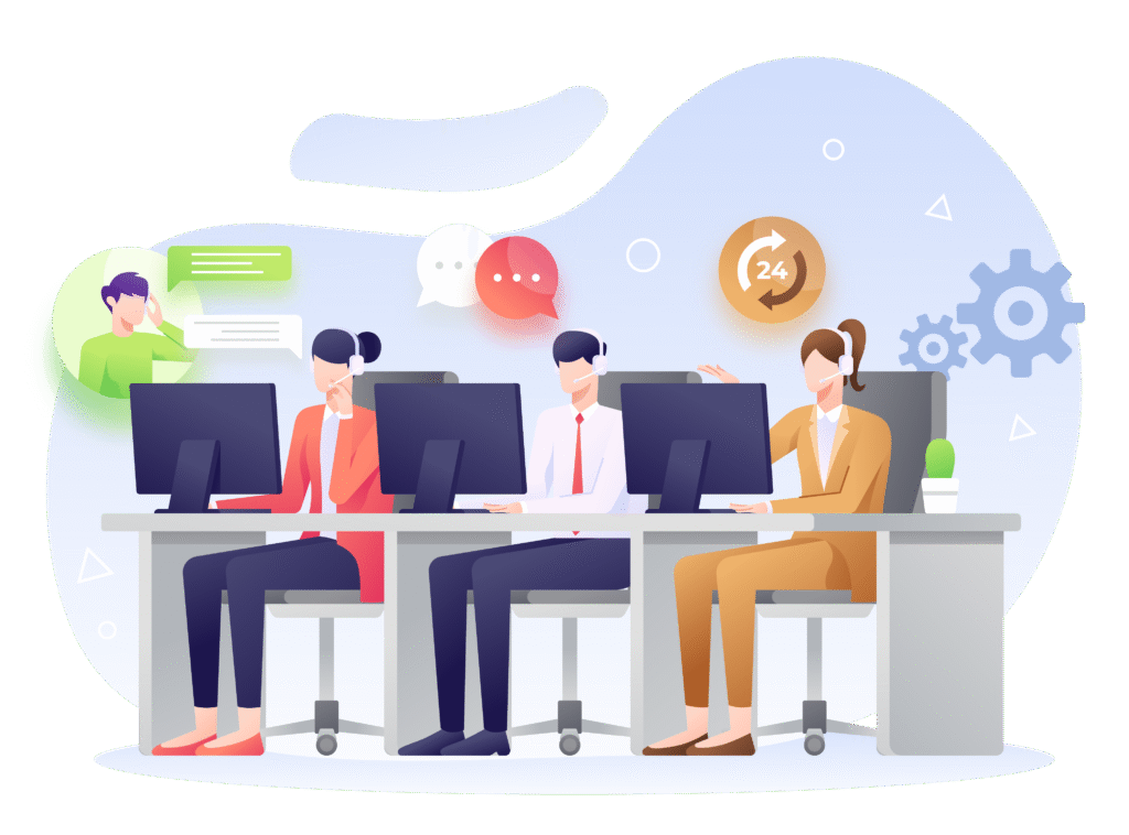 Call Center Graphic